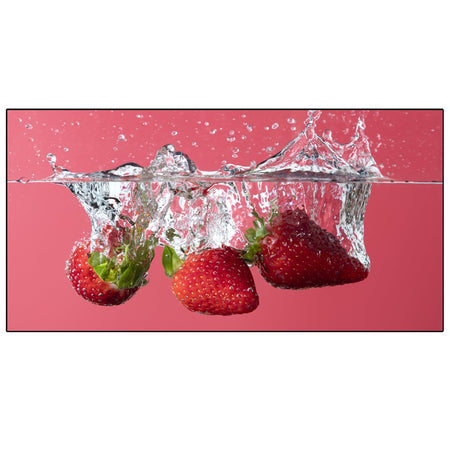 Spritzschutz Küche Erdbeeren Wasser Splash