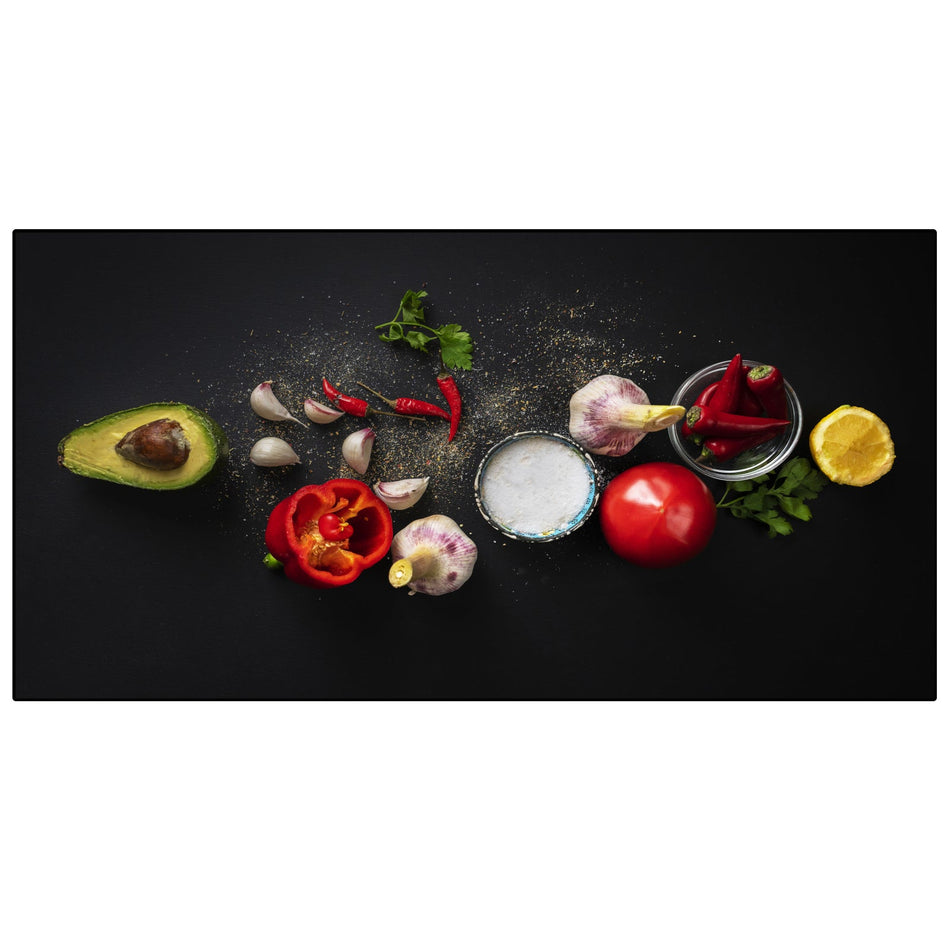 Spritzschutz Küche Avocado Salz Paprika