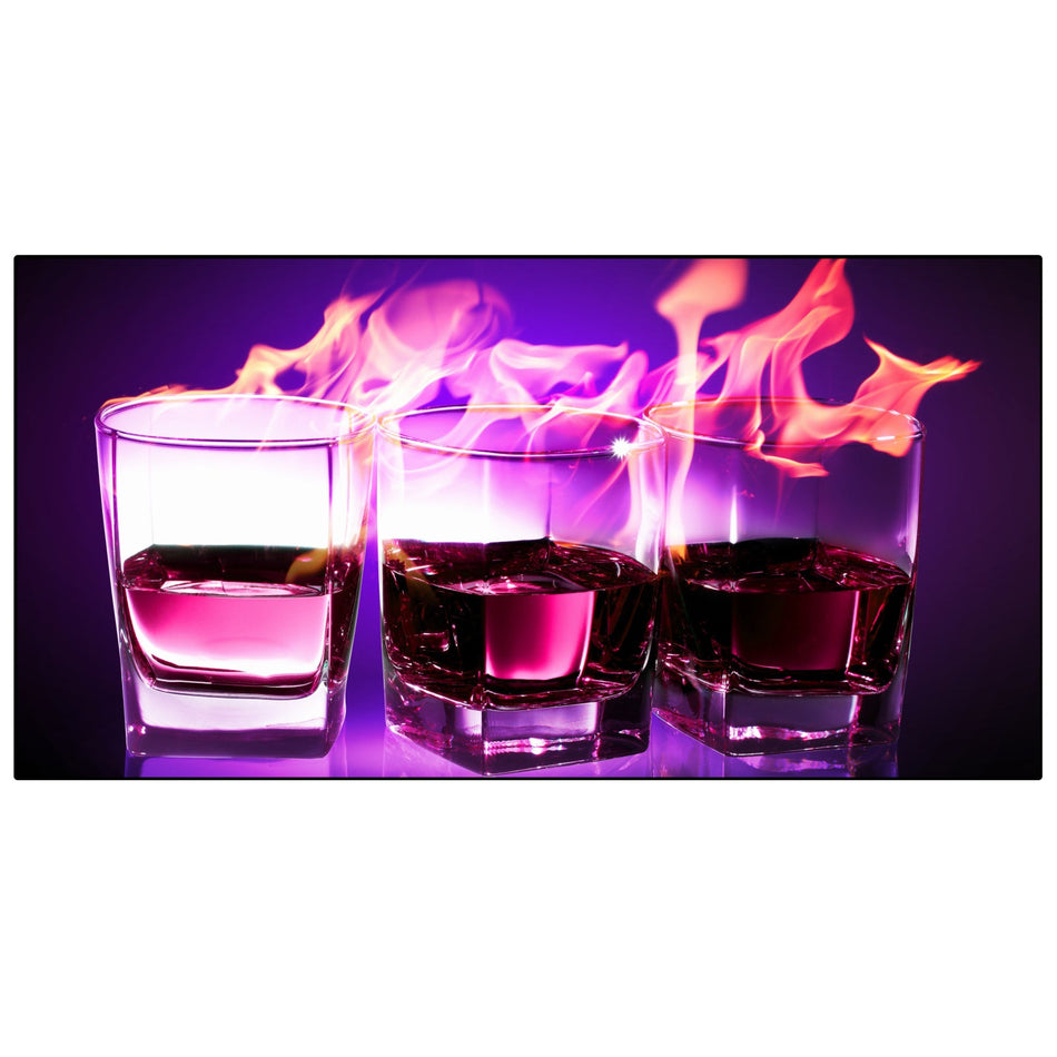 Spritzschutz Küche Feuer Cocktail