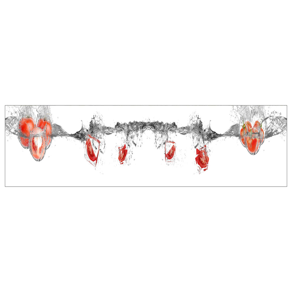 Küchenrückwand Tomaten Eiswürfel