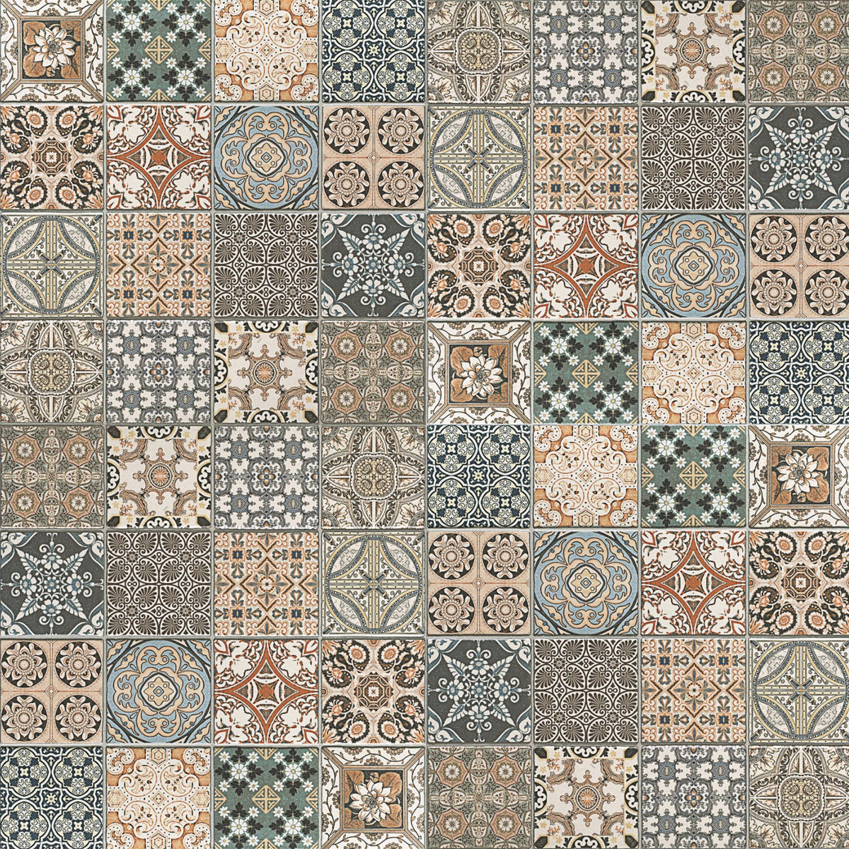 Duschrückwand Patchwork