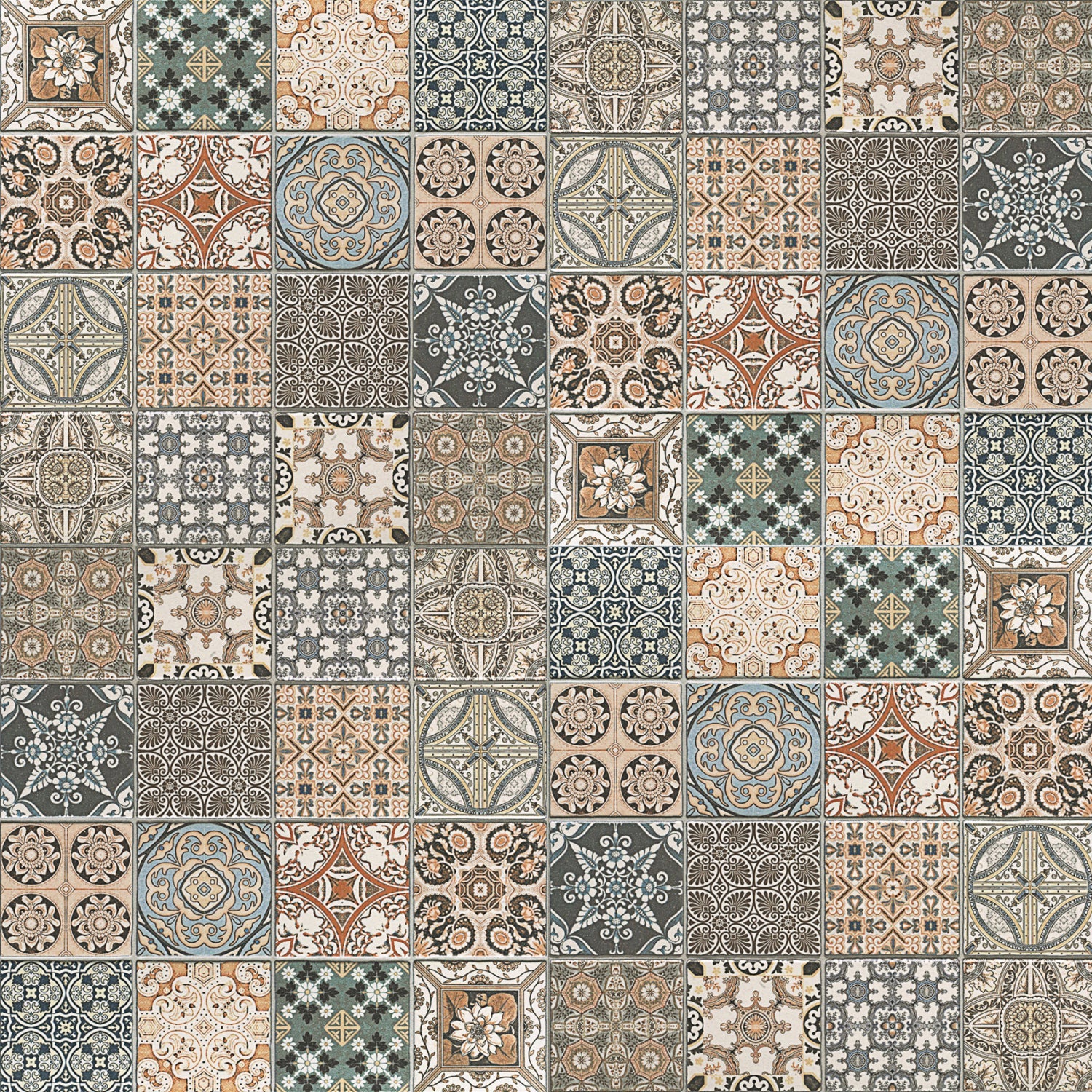 Duschrückwand Patchwork