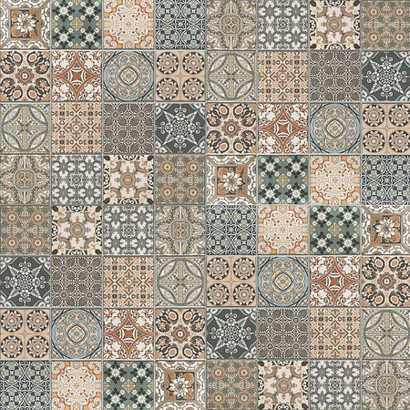 Duschrückwand Patchwork