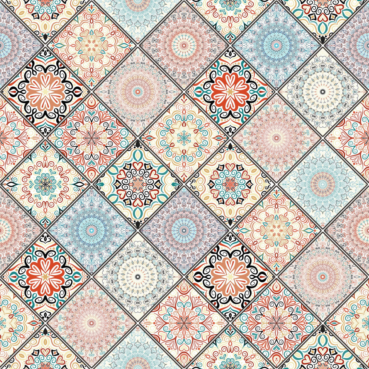 Küchenrückwand Boho Patchwork