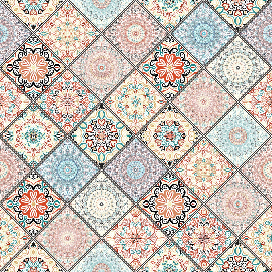 Küchenrückwand Boho Patchwork