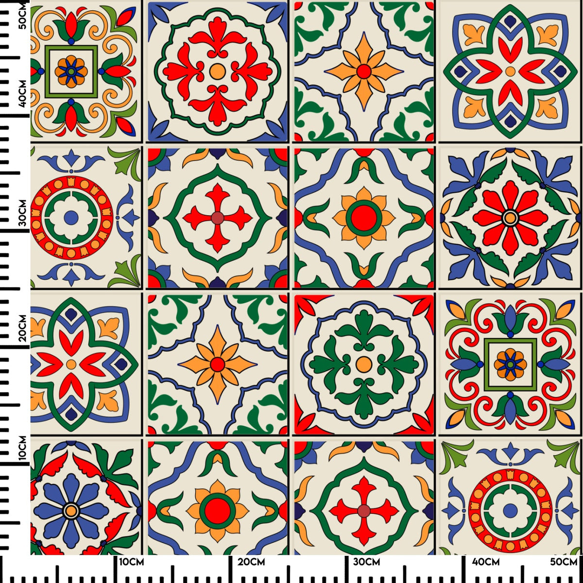 Küchenrückwand Spanische Patchwork