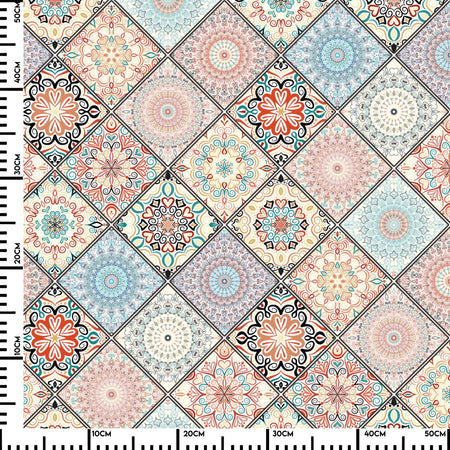 Küchenrückwand Boho Patchwork