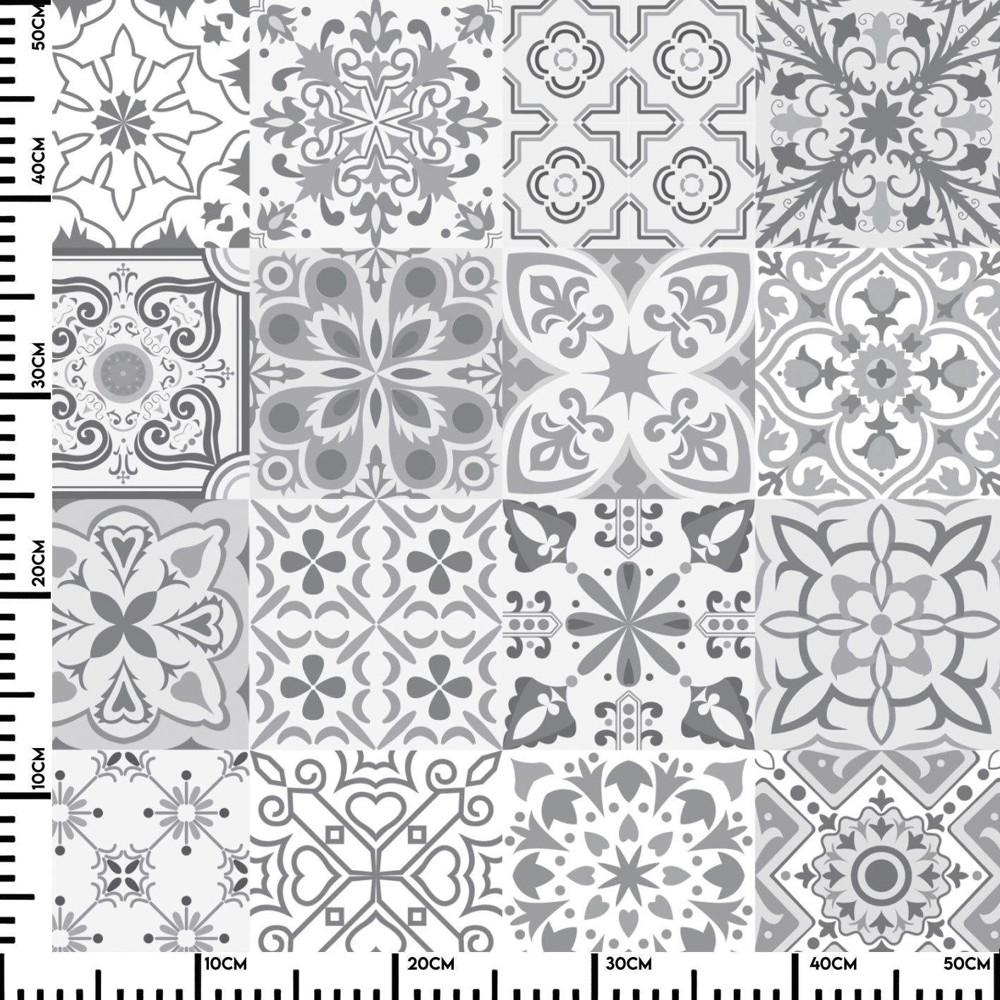 Küchenrückwand Patchwork Grau