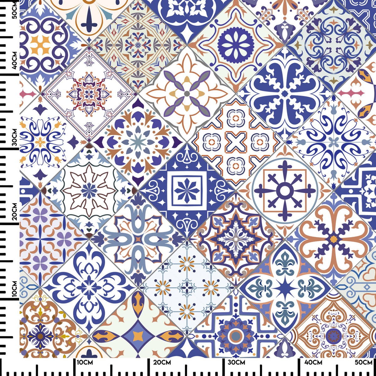 Küchenrückwand Azulejo Patchwork